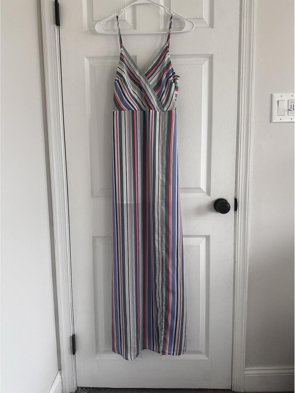 Jack by BB Dakota Stripe My Fancy Maxi Dress Stripe Small